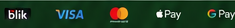 BLIK, Visa, Mastercard, Apple Pay, Google Pay